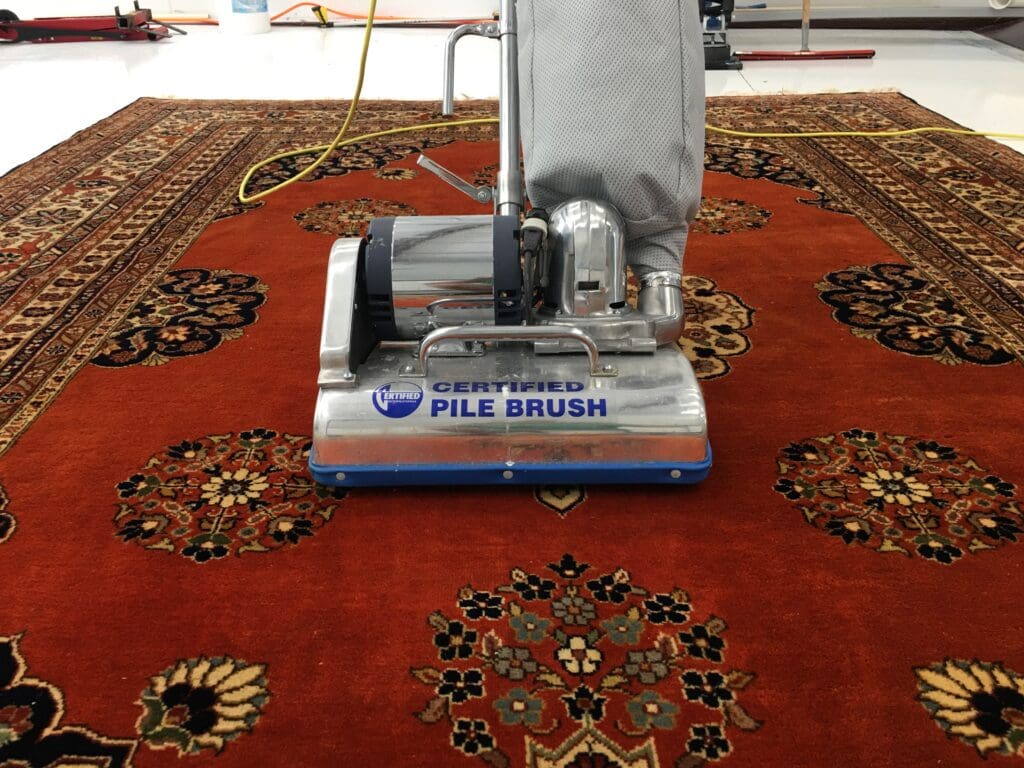 Rug vacuuming and detailing